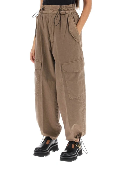 Shop Closed Nyack Cargo Pants In Technical Cotton In Brown