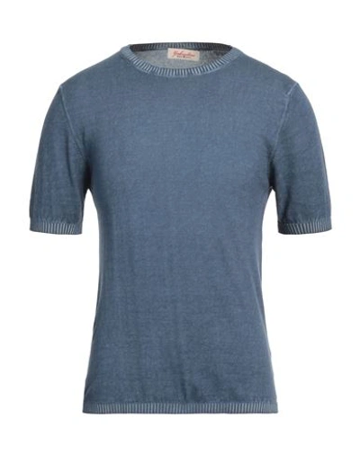 Shop Gabardine Man Sweater Blue Size L Cotton
