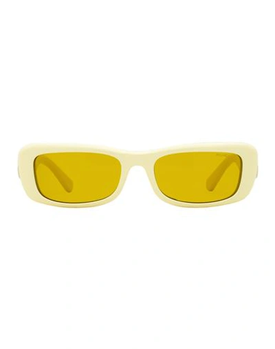 Shop Moncler Minuit Ml0245 Sunglasses Woman Sunglasses Gold Size 55 Acetate