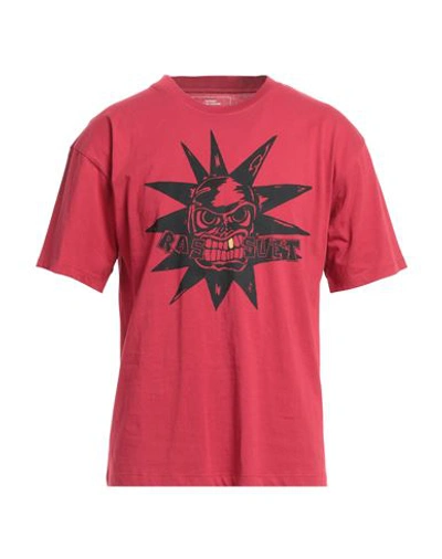 Shop Rassvet Man T-shirt Brick Red Size S Cotton