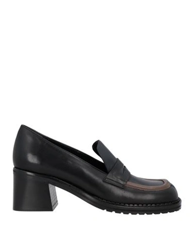 Shop Cerruti 1881 Woman Loafers Black Size 6 Soft Leather