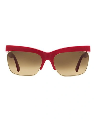 Shop Moncler Veronica Leoni Ml0218p Sunglasses Woman Sunglasses Gold Size 61 Acetate, Metal