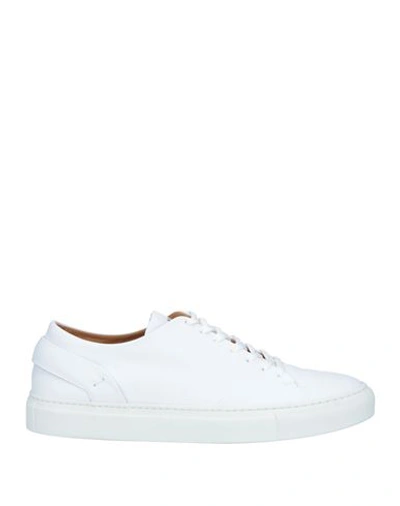 Shop Manifatture Etrusche Man Sneakers White Size 9 Soft Leather