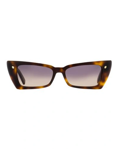 Shop Dsquared2 Savanna Dq0348 Sunglasses Woman Sunglasses Brown Size 53 Acetate