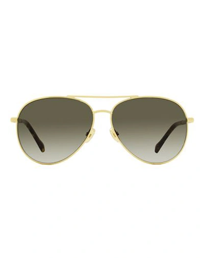 Shop Jimmy Choo Pilot Devan Sunglasses Woman Sunglasses Brown Size 59 Metal, Acetate