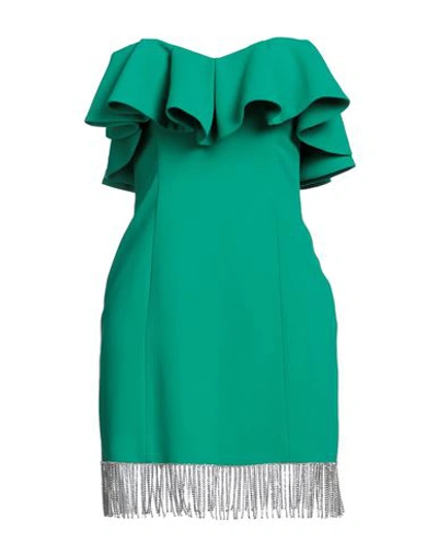 Forte Dei Marmi Couture Woman Short Dress Green Size 2 Polyester In Green