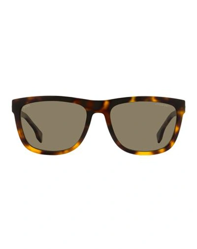 Shop Hugo Boss Boss  Polarized B1439s Sunglasses Man Sunglasses Brown Size 58 Acetate