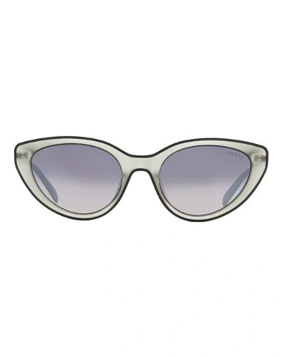 Shop Guess Cateye Gu3061 Sunglasses Woman Sunglasses Grey Size 54 Acetate