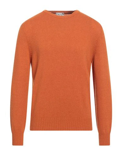 Shop Avignon Man Sweater Orange Size Xl Viscose, Polyamide, Wool, Cashmere