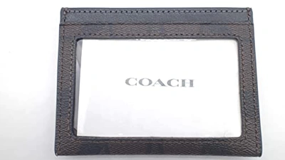 COACH®  Slim Id Card Case In Signature Canvas