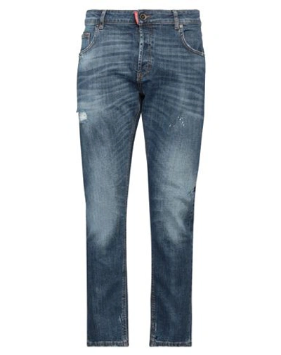 Gaelle Paris Gaëlle Paris Man Denim Pants Blue Size 32 Cotton, Elastane In Blue