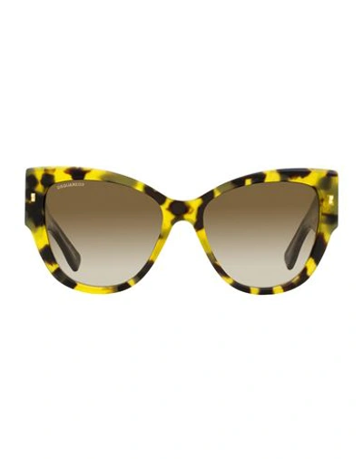 Shop Dsquared2 Refined D20016s Sunglasses Woman Sunglasses Brown Size 56 Acetate