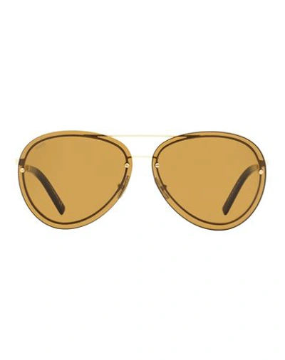 Shop Tod's Aviator To0248 Sunglasses Woman Sunglasses Brown Size 63 Metal, Plastic