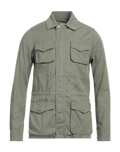 Shop Displaj Man Jacket Sage Green Size M Cotton, Elastane