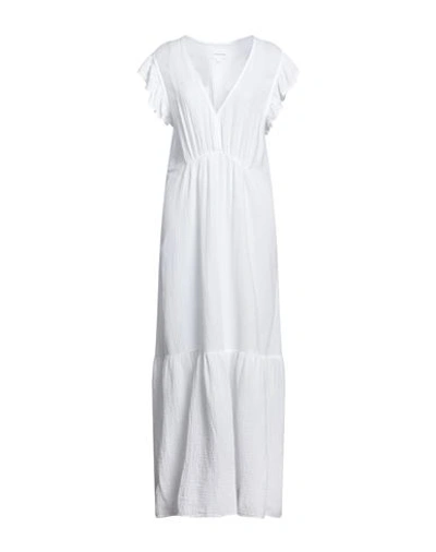 Shop Honorine Woman Maxi Dress White Size L Cotton