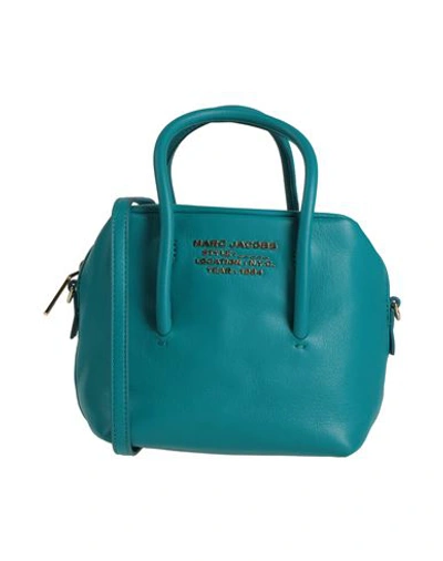 Shop Marc Jacobs Woman Handbag Deep Jade Size - Soft Leather In Green