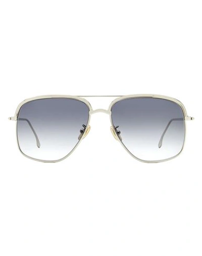 Shop Victoria Beckham Navigator Vb200s Sunglasses Woman Sunglasses Silver Size 57 Metal