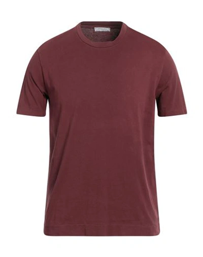 Shop Boglioli Man T-shirt Deep Purple Size S Cotton
