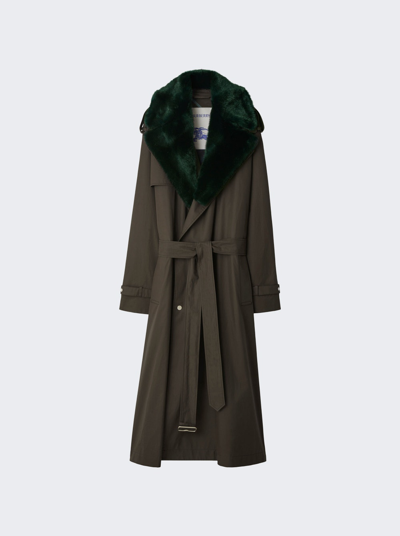 Shop Burberry Trench Coat In Otter
