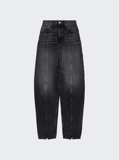 Shop Re/done Tailored Jeans In Active Black