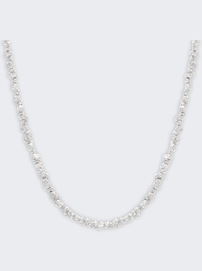 Shop Veneda Carter Signature Chain Necklace In Silver