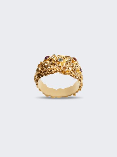Shop Veneda Carter Multi Stone Ring In Gold