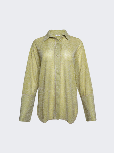 Shop Osã©ree Lumiã¨re Sleeves Shirt In Citron