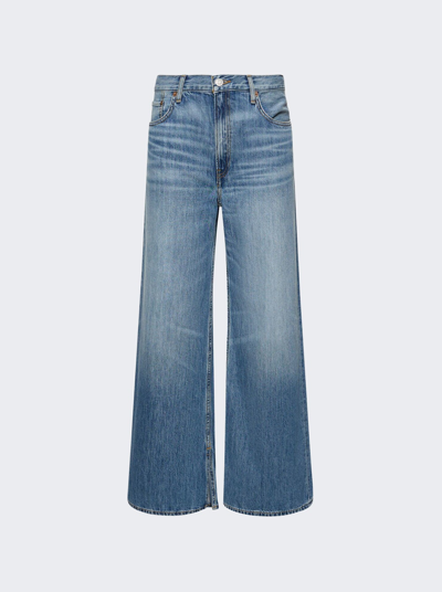 Shop Re/done Low Rider Loose Jeans In Vintage Flow Blue