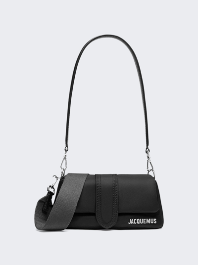 Shop Jacquemus Le Petit Bambimou Nylon Bag In Black
