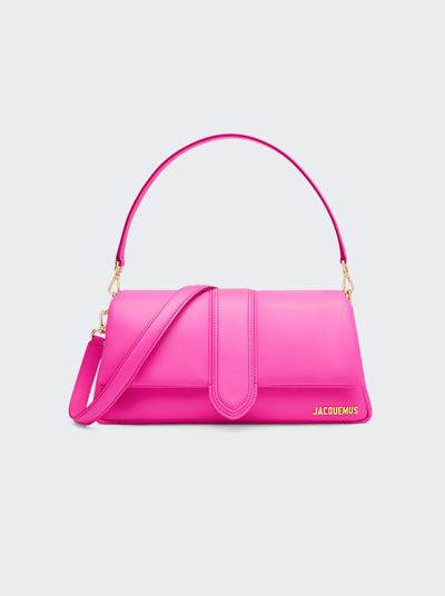 Shop Jacquemus Le Bambibou Doux Bag In Neon Pink