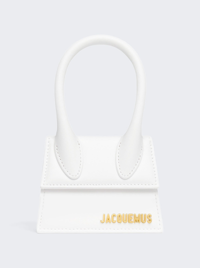 Shop Jacquemus Le Chiquito Moyen Bag In White