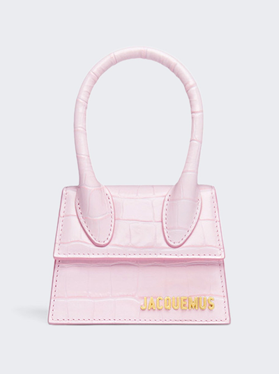 Shop Jacquemus Le Chiquito Bag In Pale Pink
