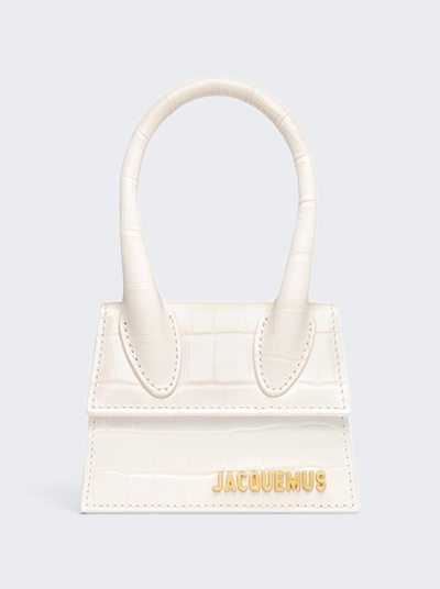Shop Jacquemus Le Chiquito Bag In Ivory