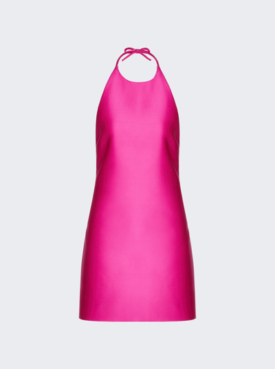 Shop Valentino Techno Mini Dress In Pink