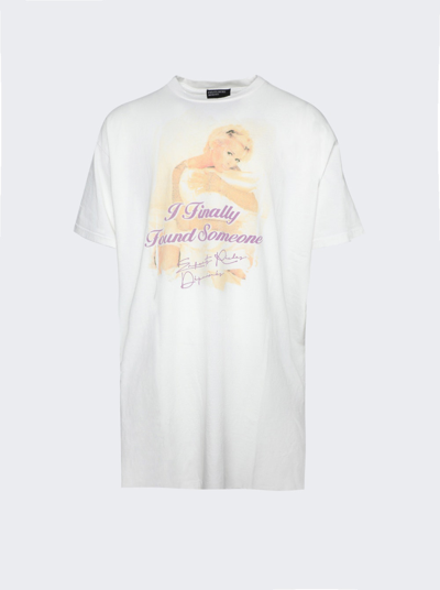 Shop Enfants Riches Deprimes Finally Found Someone T-shirt Dress In White