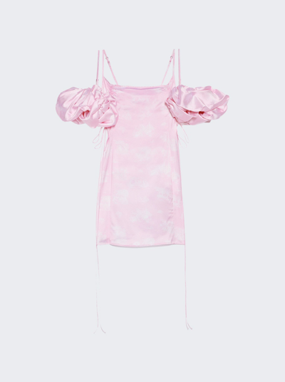 Shop Jacquemus La Mini Robe Choucho Dress In Pink