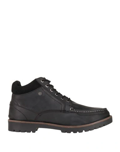 Jack & Jones Man Ankle Boots Charcoal Size 7 Leather In Grey