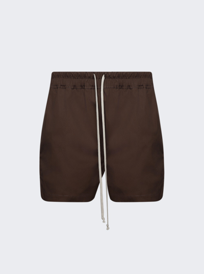 Shop Rick Owens Bela Boxer Shorts In Brown