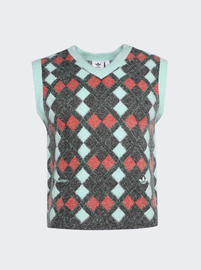 Shop Adidas Originals X Wales Bonner Knit Vest In Multicolor