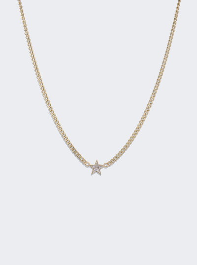 Shop Roxanne First Super Duper Diamond Star Necklace In Gold