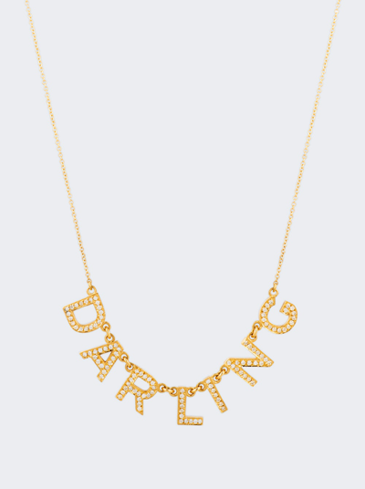 Shop Roxanne First Oh Darling Diamond Necklace In Gold