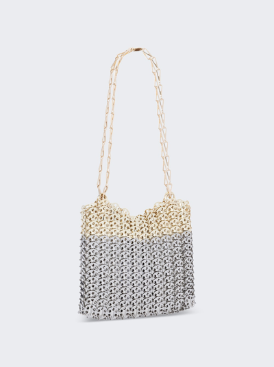 Shop Paco Rabanne 1969 Skyline Bag In Silver And Light Gold