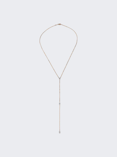 Shop Anita Ko Long Lariat Necklace With Pear And Marquis Diamonds In 18k Rose Gold