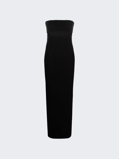 Shop Monot Cut-out Strapless Dress In Black