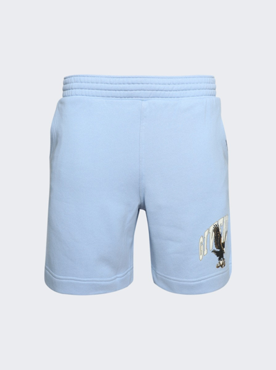 Shop Givenchy Bermuda Board Shorts In Light Blue