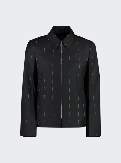 Shop Givenchy Structured Zipped Jacket In Black
