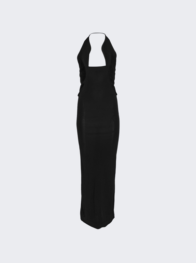 Shop Christopher Esber Tailored Slope Halter Dress In Black