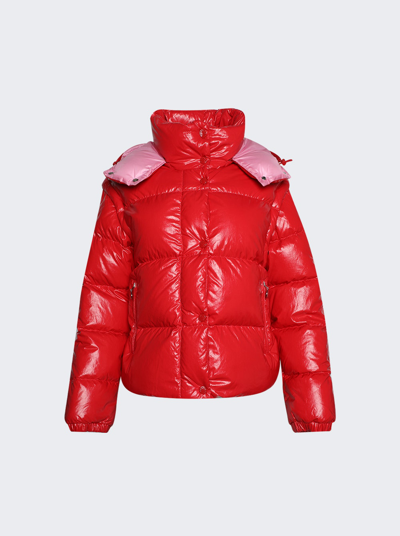 Shop Moncler Mauleon Puffer Jacket In Red