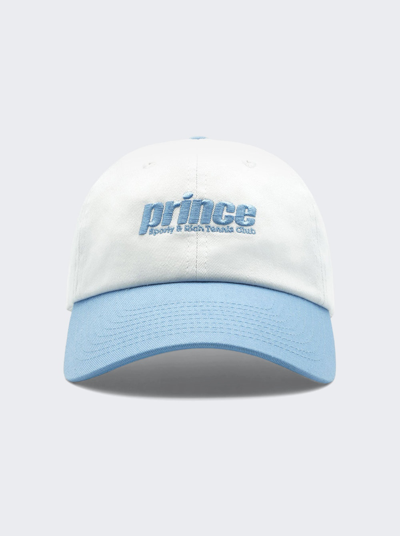Shop Sporty And Rich Prince Sporty Hat In White And Bel Air Blue