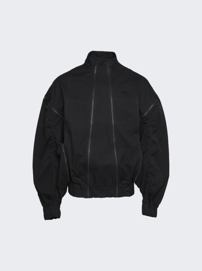 Shop 032c Split Jump Zipper Jacket In Black